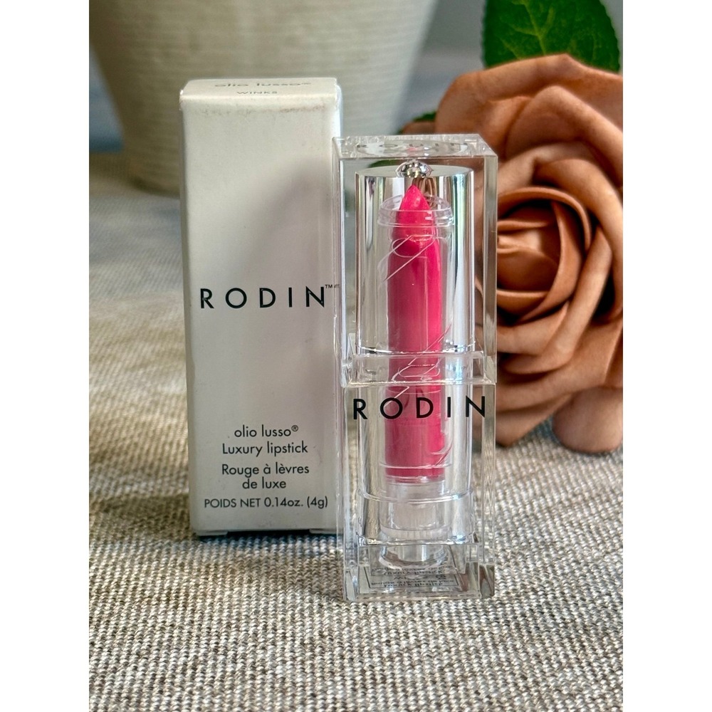 RODIN Olio Lusso Luxury Lipstick – Winks New in Box Discontinued Hot Pink